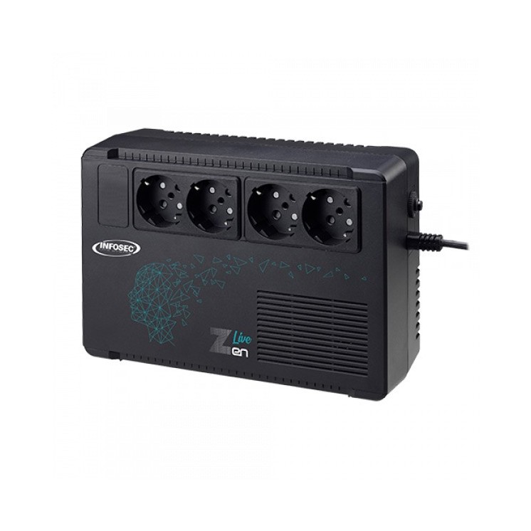 Gruppo di continuità UPS 650VA con 4 prese Line Interactive