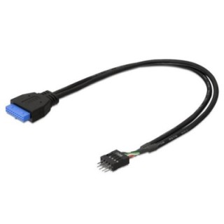 Cavo Interno USB3.2 19 pin Femmina / USB2.0 8 pin Maschio 30cm