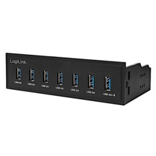 Hub USB Interno 5,25" 7 porte USB 3.2 Gen1 con Ricarica Veloce