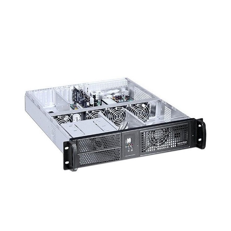 Chassis Industriale da Rack 19" 2U Nero