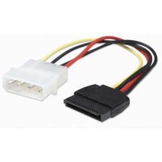 Cavo alimentazione SATA Molex 4pin M/SATA 15pin F