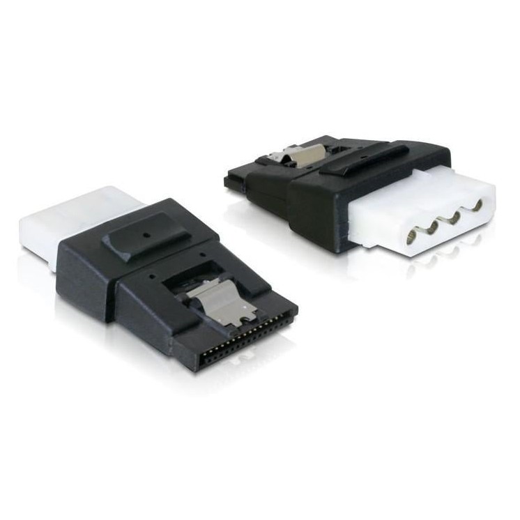 Adattatore di Alimentazione 4 pin Molex F a SATA 15 pin F con Clip