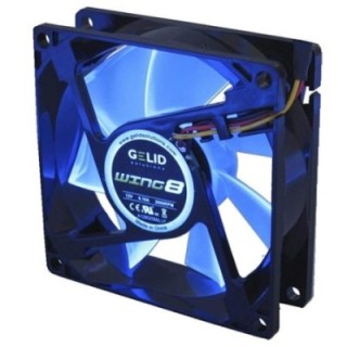 Ventola Wing 80x80x25 12V Blu