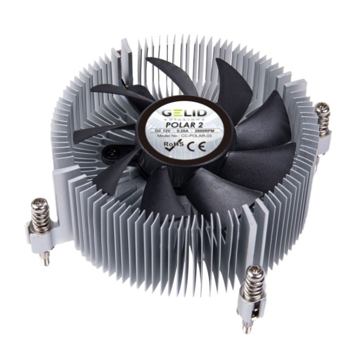 Ventola Silenziosa Polar2 a Basso Profilo per Intel