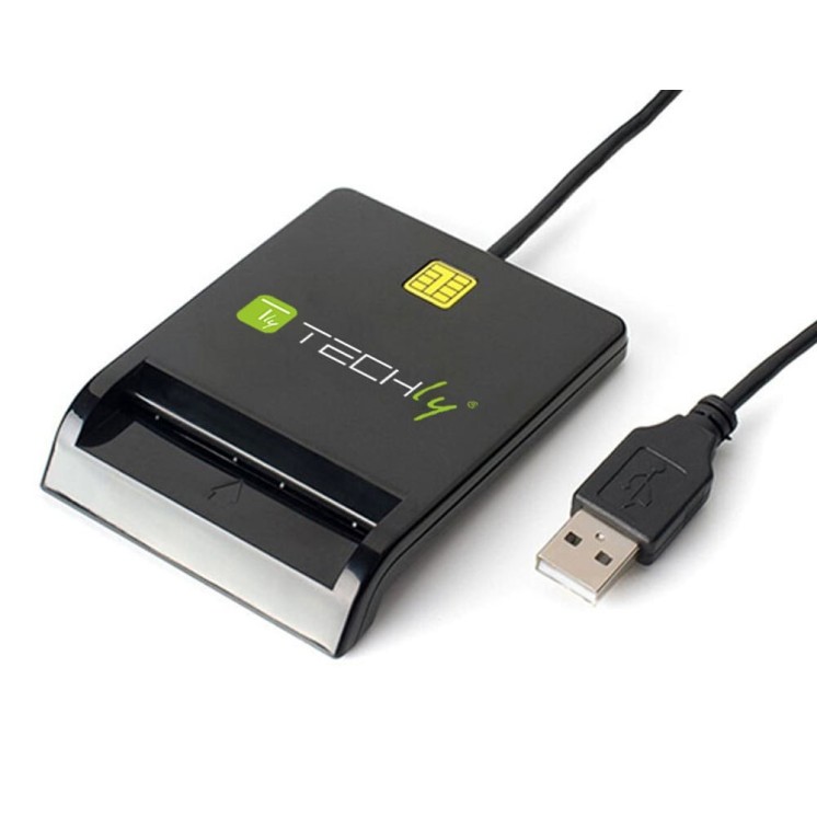 Lettore di Smart Card USB Esterno Nero