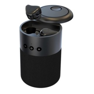 Altoparlante BT v5.1 con Auricolari Wireless e Custodia di Ricarica 2 in 1