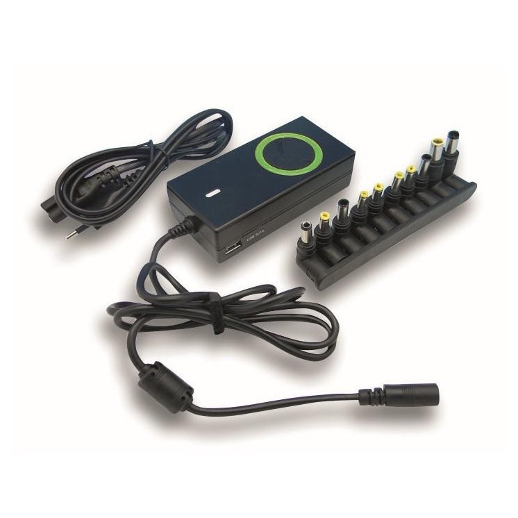Alimentatore Universale AC per Notebook e LCD 70W con porta USB