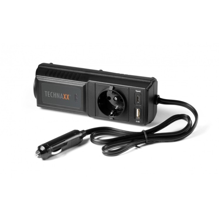 Trasformatore di Corrente per Auto con USB-A e USB-C, TE-21