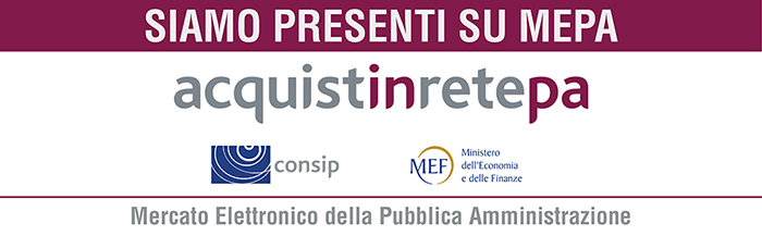 Siamo presenti sul MEPA (Mercato Elettronico della Pubblica Amministrazione) con un'ampia offerta di prodotti e servizi dedicati a scuole, enti pubblici e amministrazioni, garantendo trasparenza, qualità e conformità alle normative.