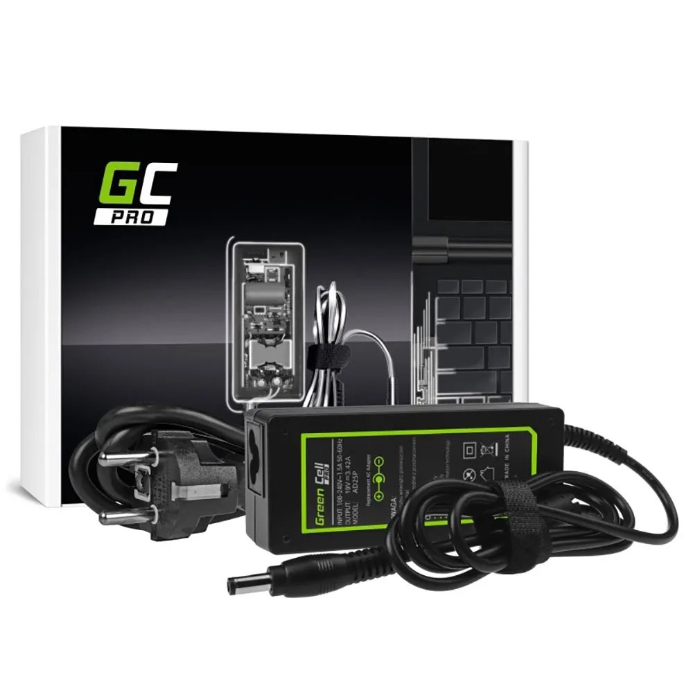 Green cell Caricabatterie per laptop AD25P 65W