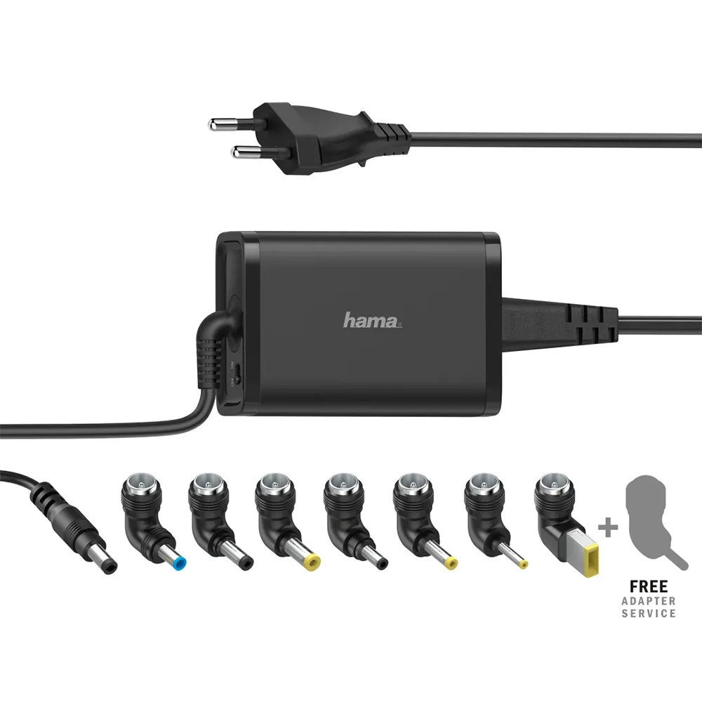 [PPX-140235354] Hama 8 Adattatori 15-19V/caricabatterie per laptop 45W