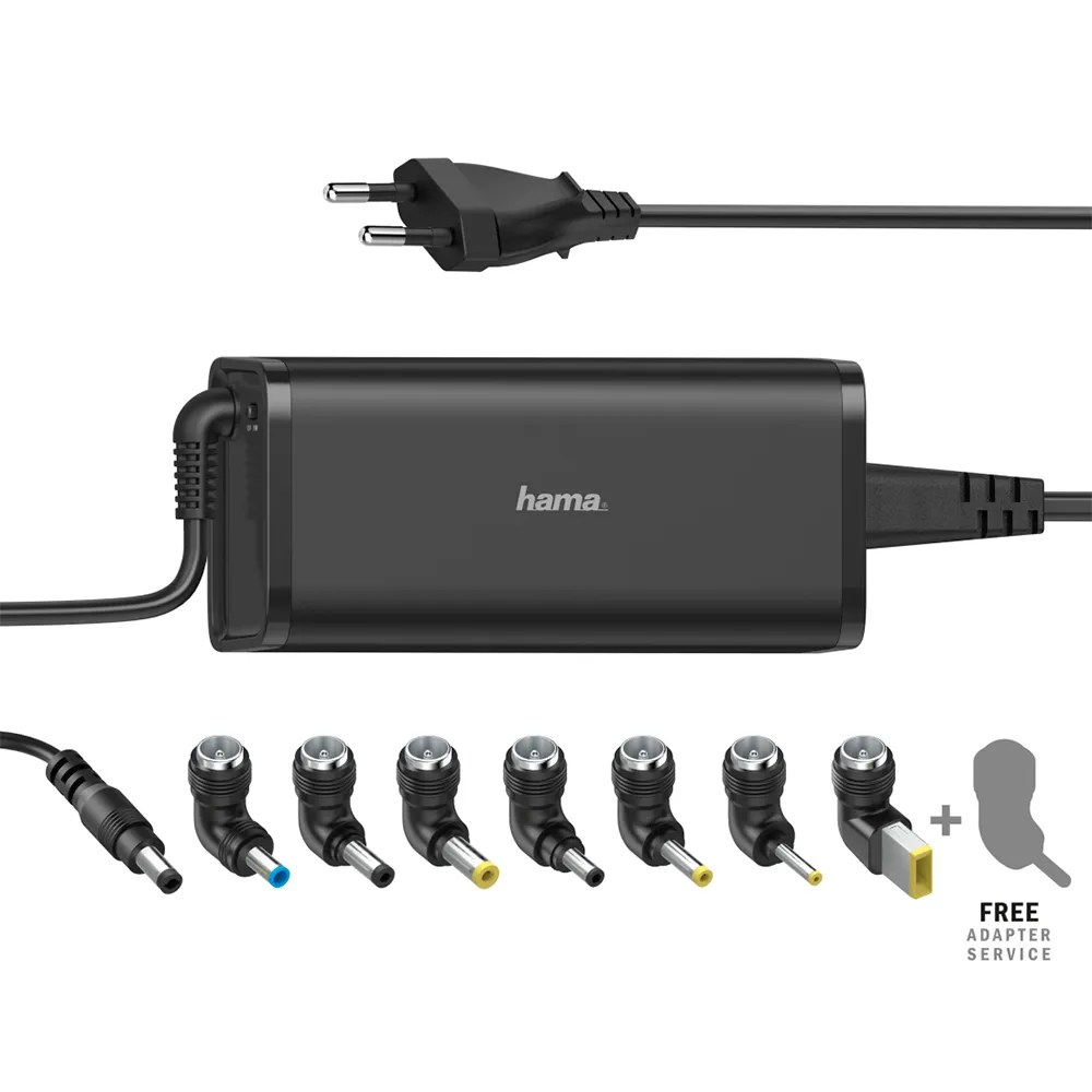 Hama 8 adattatori 15-19V/caricabatterie per laptop 90W