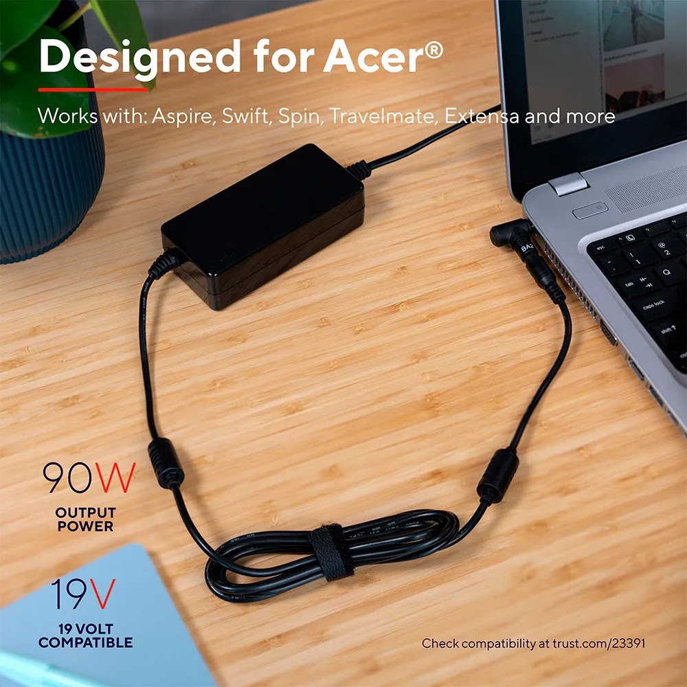 Trust Caricabatterie per laptop Acer Maxo 90W 18-20V