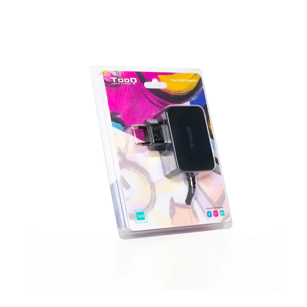 Tooq Caricabatterie per laptop TQLC-USBCGAN65PD USB C 65W