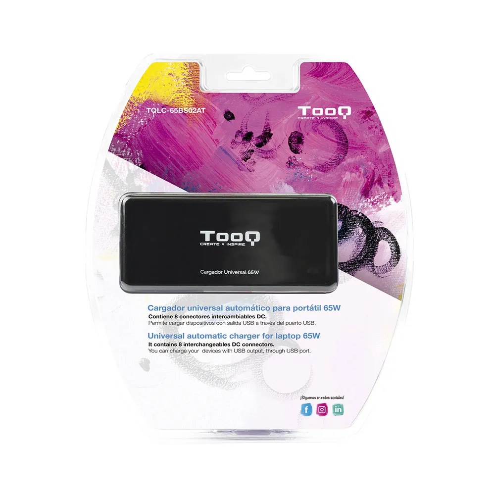 Tooq Caricabatterie per laptop TQLC-65BS02AT 65W