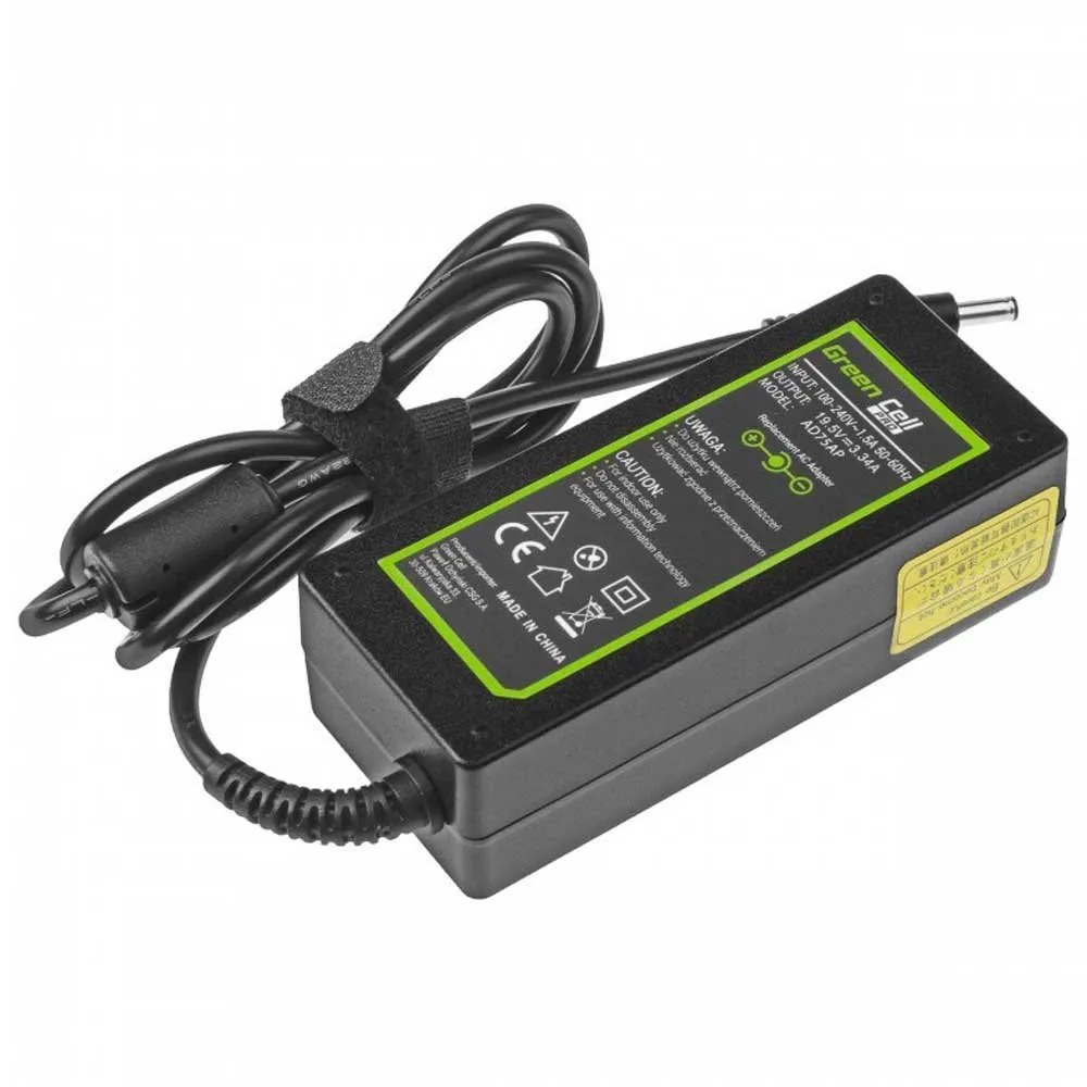 [PPX-138799604] Green cell Caricabatterie per laptop Dell 15 3543 3558 3559 5552 5558 5559 5568 17 5758 5759 19.5V 3.34A 65W