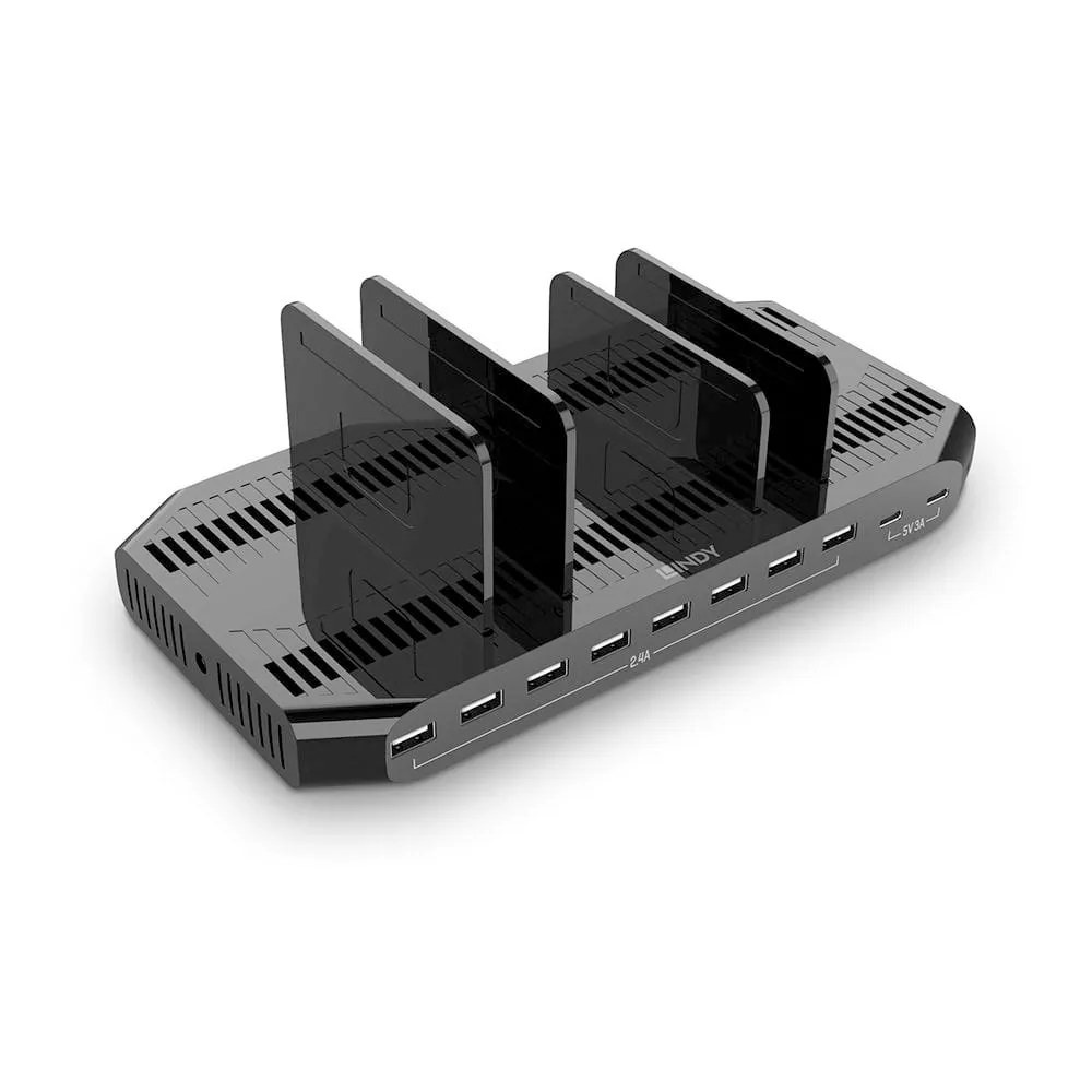 Lindy Caricabatterie per laptop 10xUSB 120W