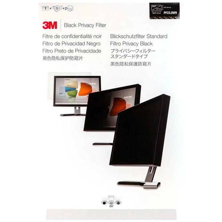 3M Protettore per schermo PF230W9 Privacy Filter Black 58.4 cm 23.0" 16:9