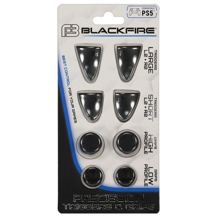 Blackfire Grilletti e impugnature wireless 8 in 1 per il controller PS5