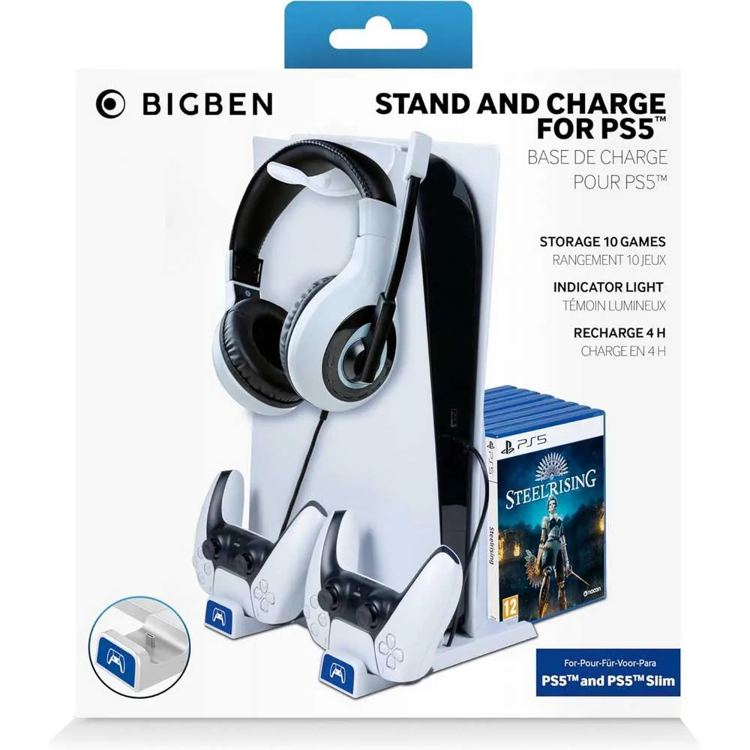 Nacon Kit Base e Ricarica per PS5 Slim