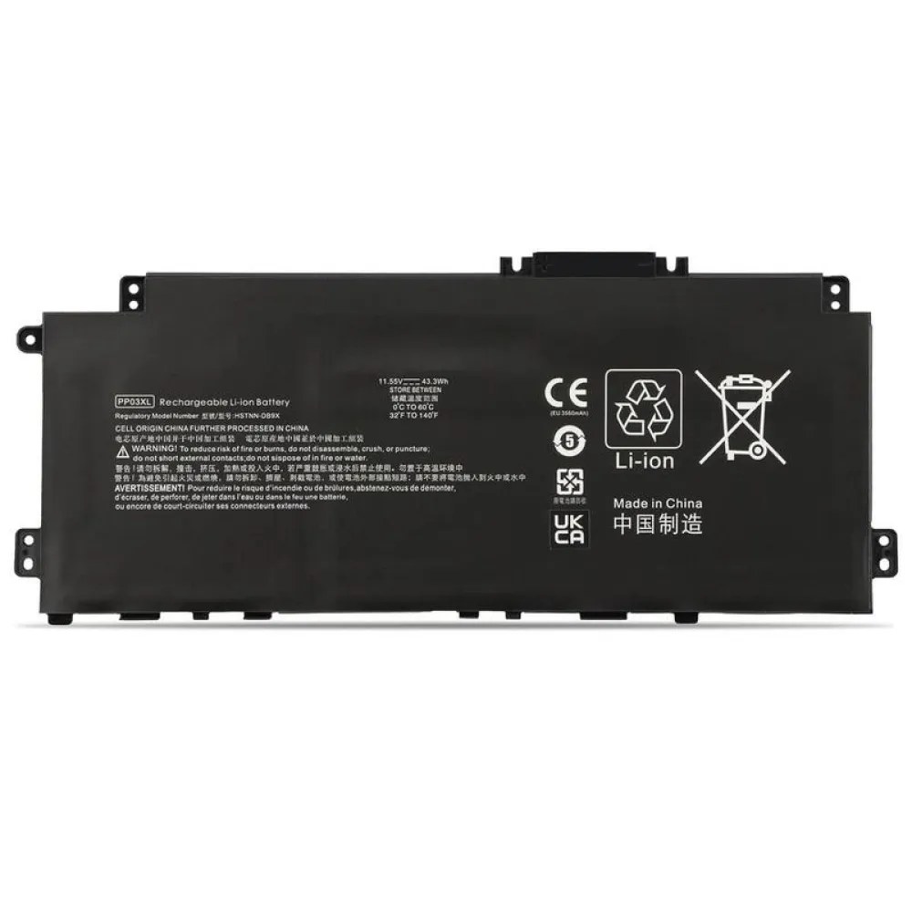 Generico Batteria di ricambio per laptop Hp Pavilion 13 Bb 14 Dk 14 Dv 14 Dw Pp03Xl