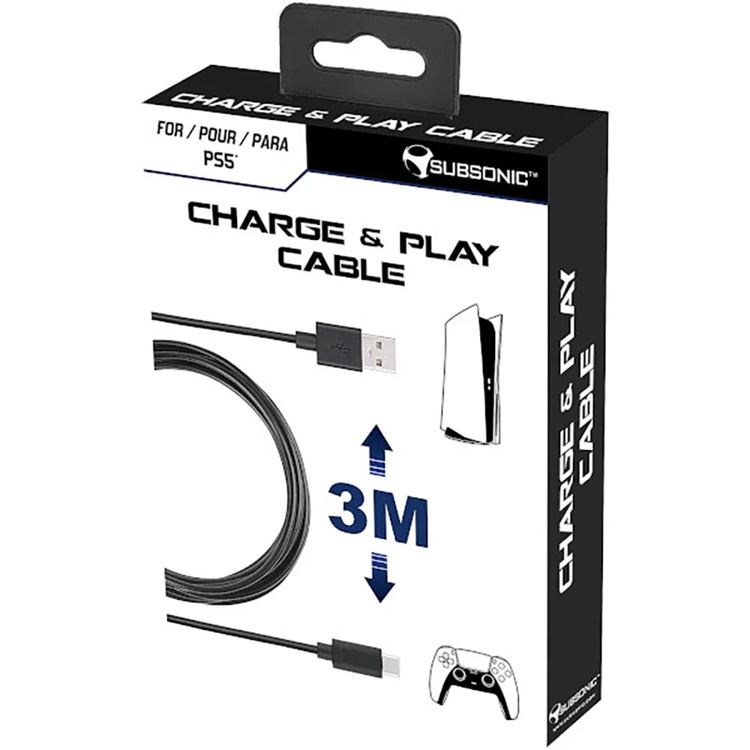 Subsonic Stazione di ricarica per controller PS5 Charge and play 3 m