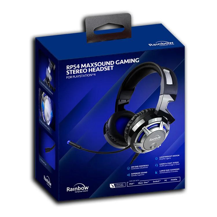Rainbow Cuffie da gioco Rps4