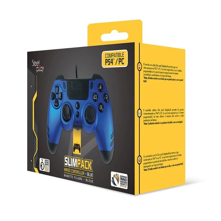 Steelplay Controller per PC/PS4 Slim Pack Sapphire