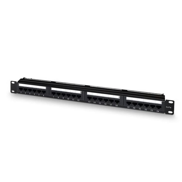 Aisens Patch panel A141-0308 RJ45 CAT6 19" 1U 24 porte