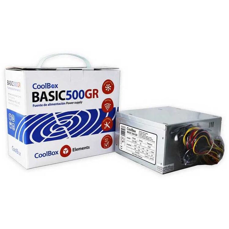 Coolbox Fonte di alimentazione Basic 500GR ATX 500W