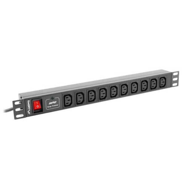 Lanberg Ciabatta di alimentazione per rack PDU-10I-0200-IEC-BK 10 prese Ciabatta di alimentazione per rack da 19" con 8 prese