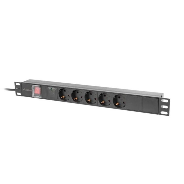 Lanberg Ciabatta elettrica per rack PDU-05F-0200-BK