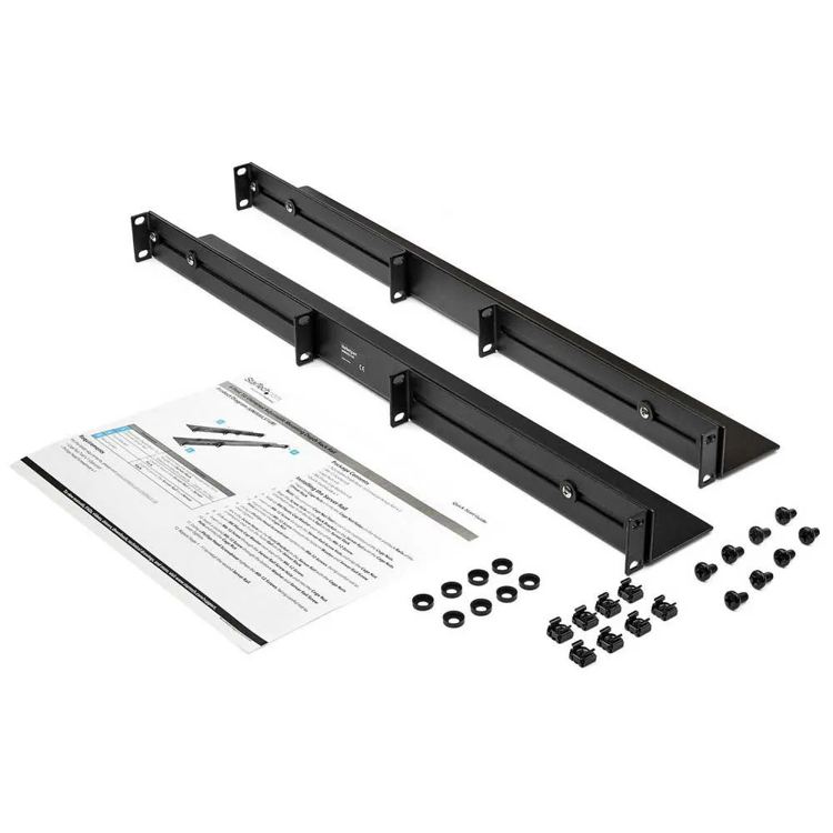 Startech Binari regolabili 1U per rack a 4 montanti
