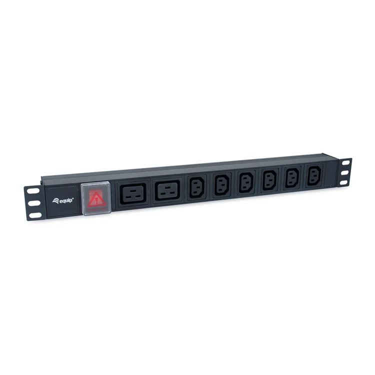 Equip Ciabatta elettrica per rack 19" 1U C13+