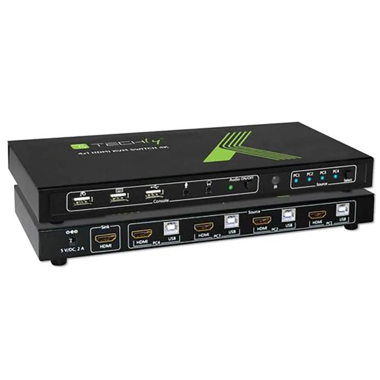 Techly Interruttore KVM IDATA KVM-HDMI4U