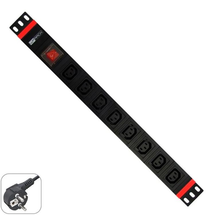Wp Ciabatta di alimentazione per rack di 8 prese WPN-PDU-G05-08 19"