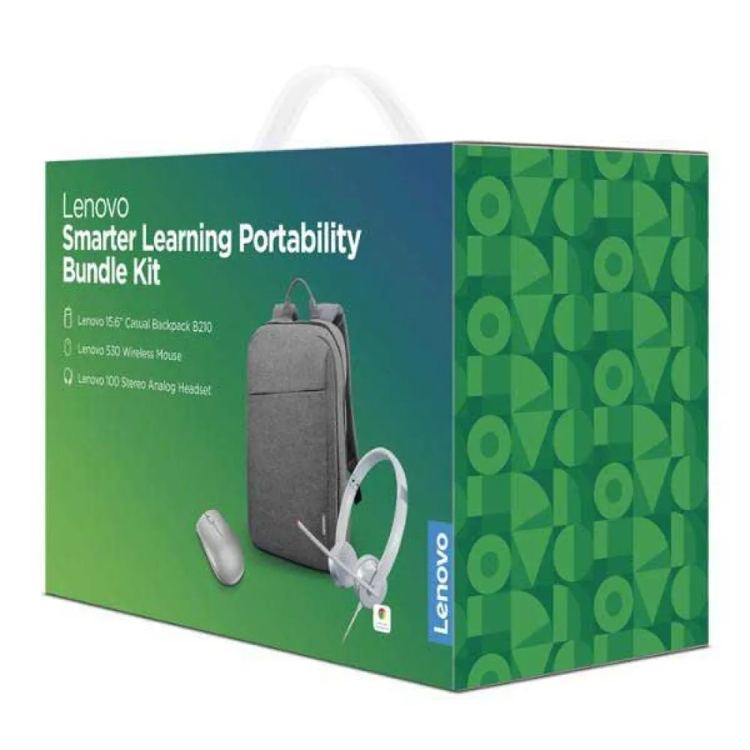 [PPX-142898719] Lenovo Zaino per portatile con cuffie e mouse Smarter Learning ricondizionato
