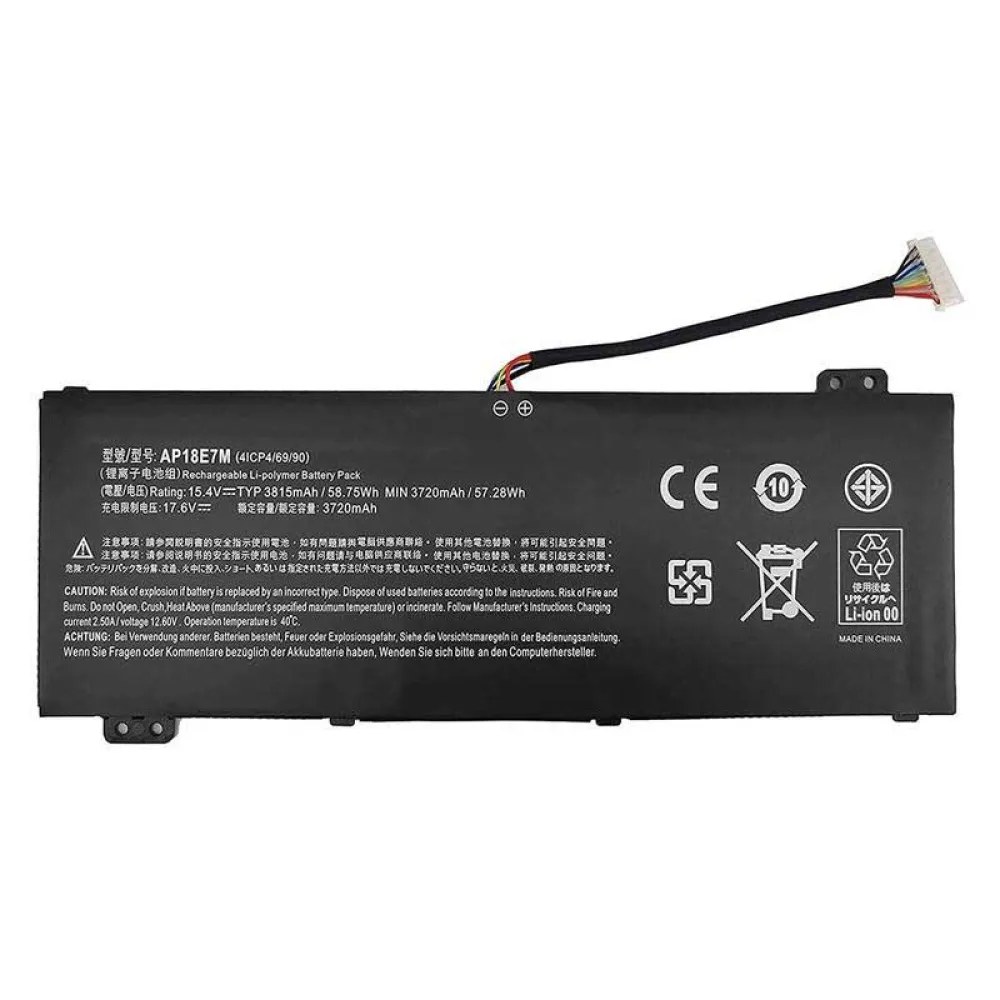 Generico Batteria di ricambio per laptop Acer Nitro 5 An515 54 An515 55 Aspire A715 74G Predator Triton 300 Pt315 51 Ap18E7M