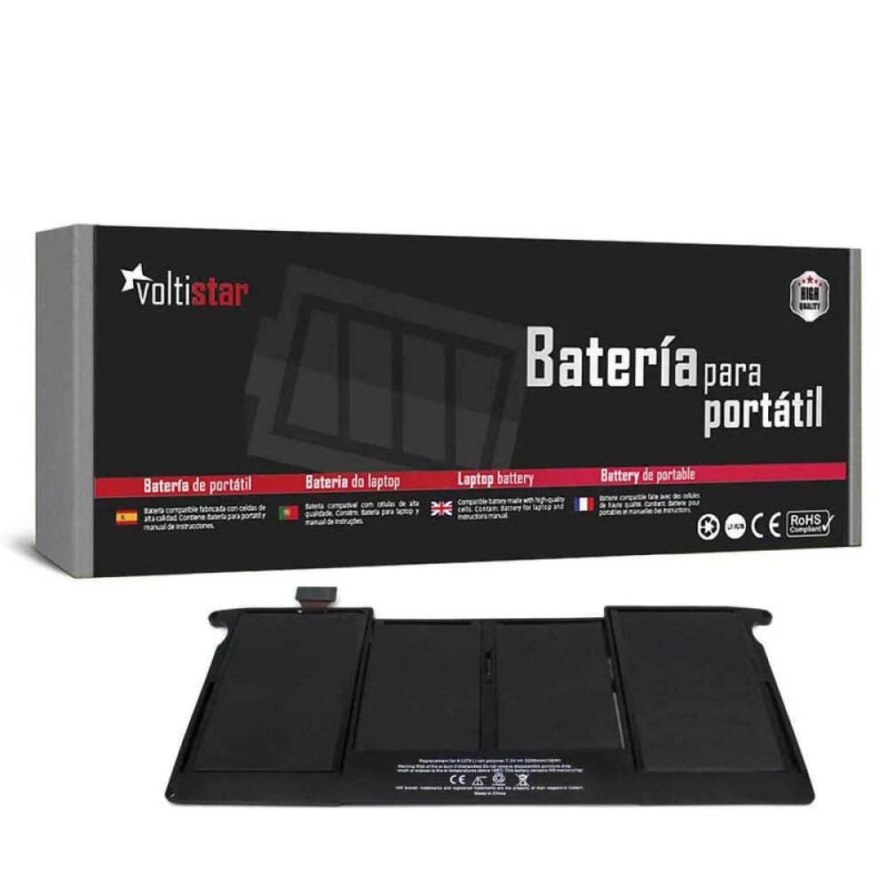 Generico Batteria di ricambio per laptop Apple Macbook Air 11´´ A1370 A1375 A1390 Mc505Ll/A Mc506Ll/A Mc507Ll/A