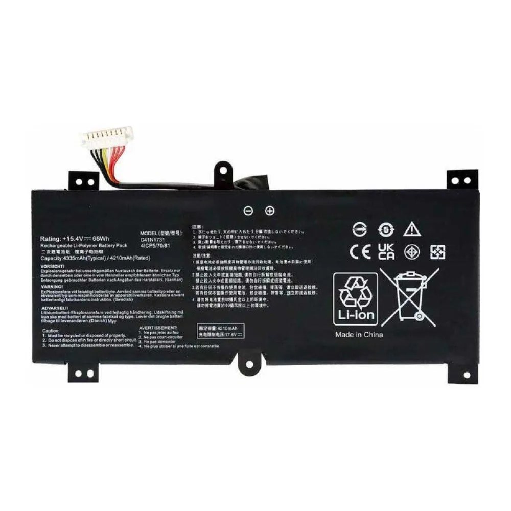 Generico Batteria di ricambio per laptop Asus Rog Strix Gl504G Gl504Gm Gl504Gs C41N1731