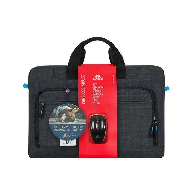 [PPX-137942924] Rivacase Valigetta per portatile con mouse wireless 8058 17.3"