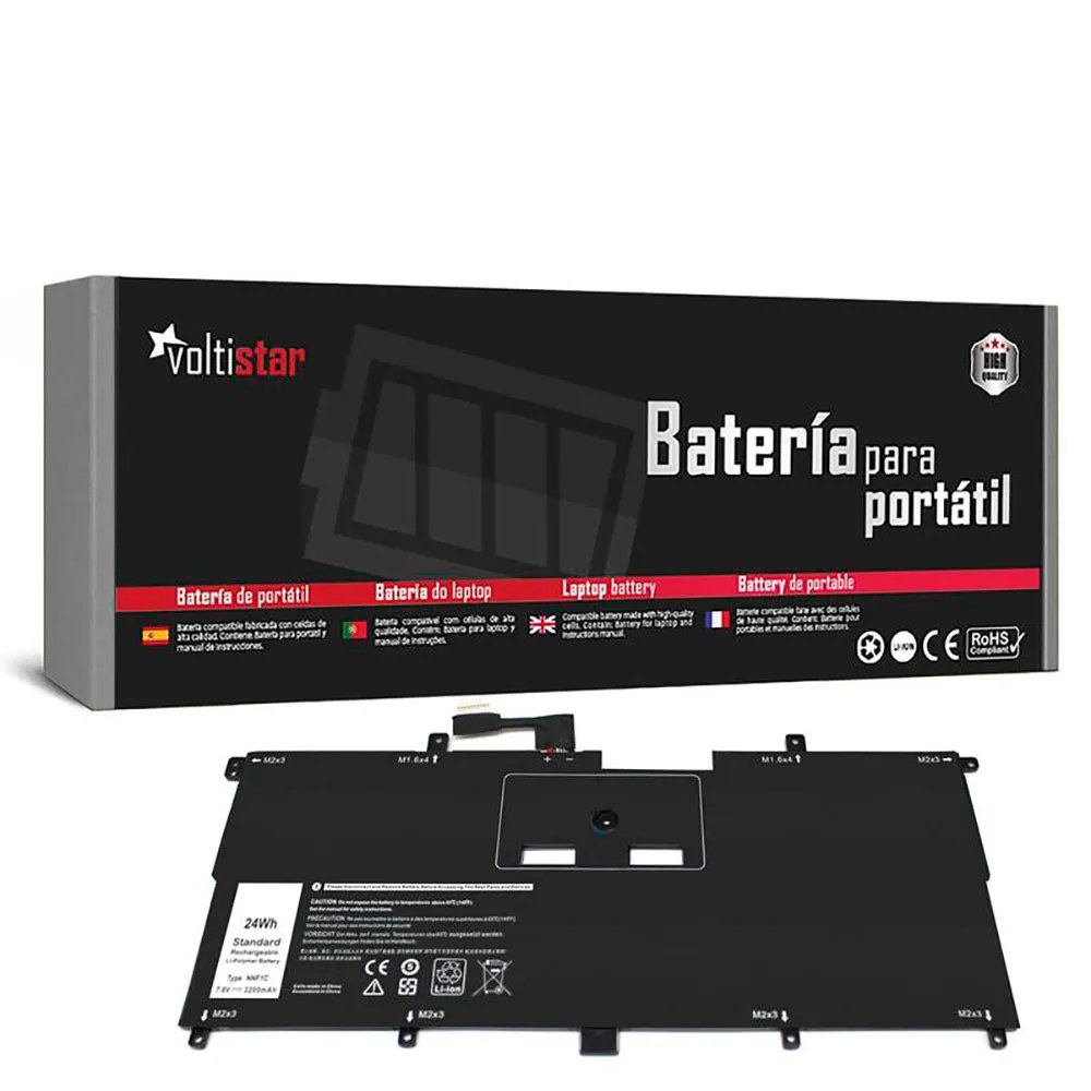 Generico Batteria di ricambio per laptop Dell Xps 13 9365 13-9365-D1605Ts 13-9365-D1805Ts Nnf1C Hmpfh