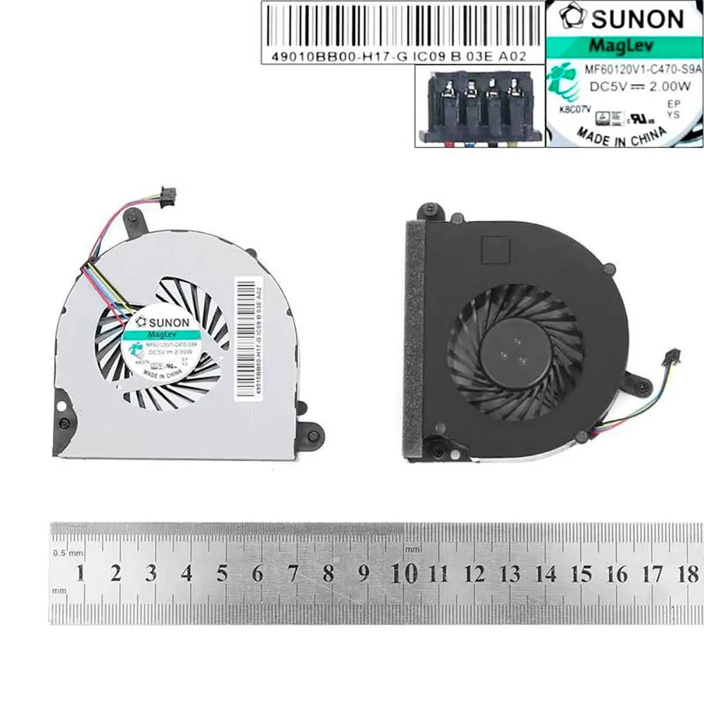 [PPX-141912983] Generico Sostituzione ventola del laptop Hp Probook 6560B 6565B 8560 8560B 8560W 8560P Mf60120V1-C050-S9A