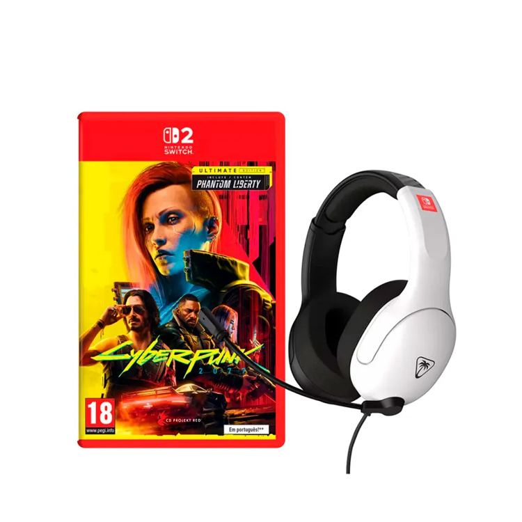 Shine star Switch 2 Ultimate Edition + Cuffie Airlite fit Cyberpunk 2077