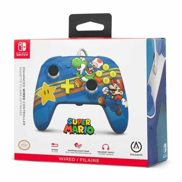 Nintendo Controller per Nintendo Switch Switch Mario Azul 2023 Power A
