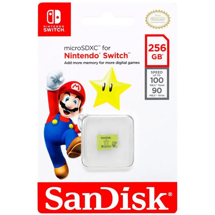 Sandisk Scheda di memoria Micro SDXC 256GB Nintendo