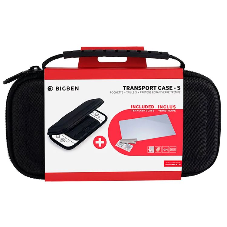 Nacon Custodia da Trasporto-S + Vetro Temperato per Nintendo Lite