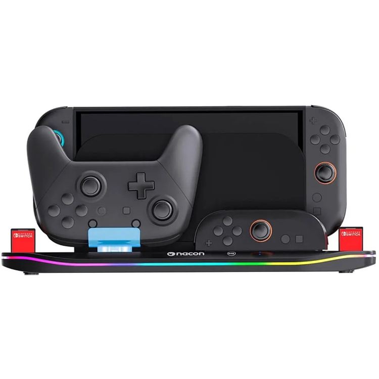 Nacon Stazione di ricarica XL per 4 Joy-Con + 1 Pro Controller per Switch 2