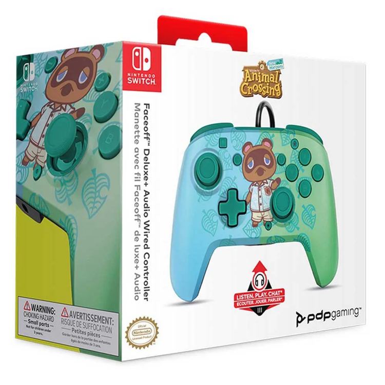 [PPX-138854356] PDP Controller per Nintendo Switch Faceoff Deluxe Animal Crossing