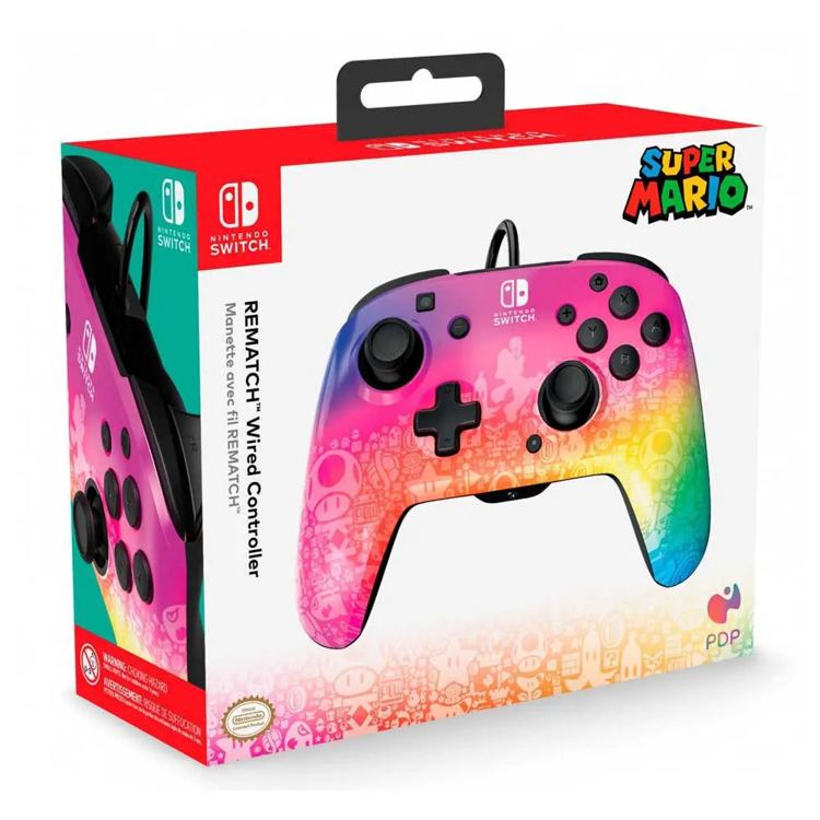 PDP Controller per Nintendo Switch Super Mario Star Spectrum